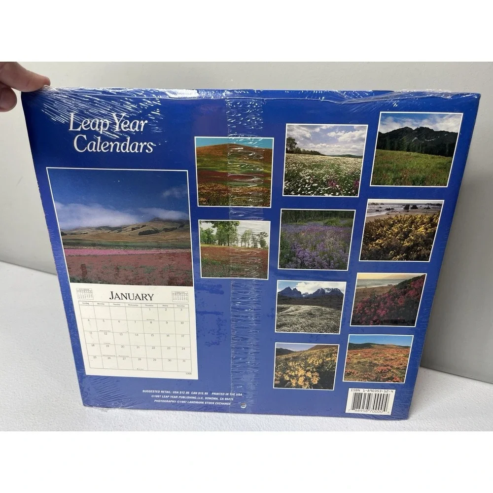 Lot Of 3 Vtg Wall Calendar 1998 Curious Cats Wildflowers Natural Wonders‎